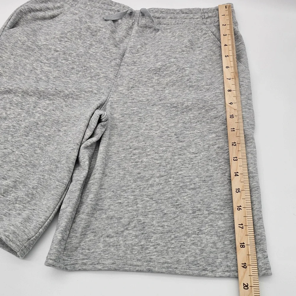 Epic Threads Kids Knit Shorts Drawstring Heather Sterling Grey XL 18-20 NEW